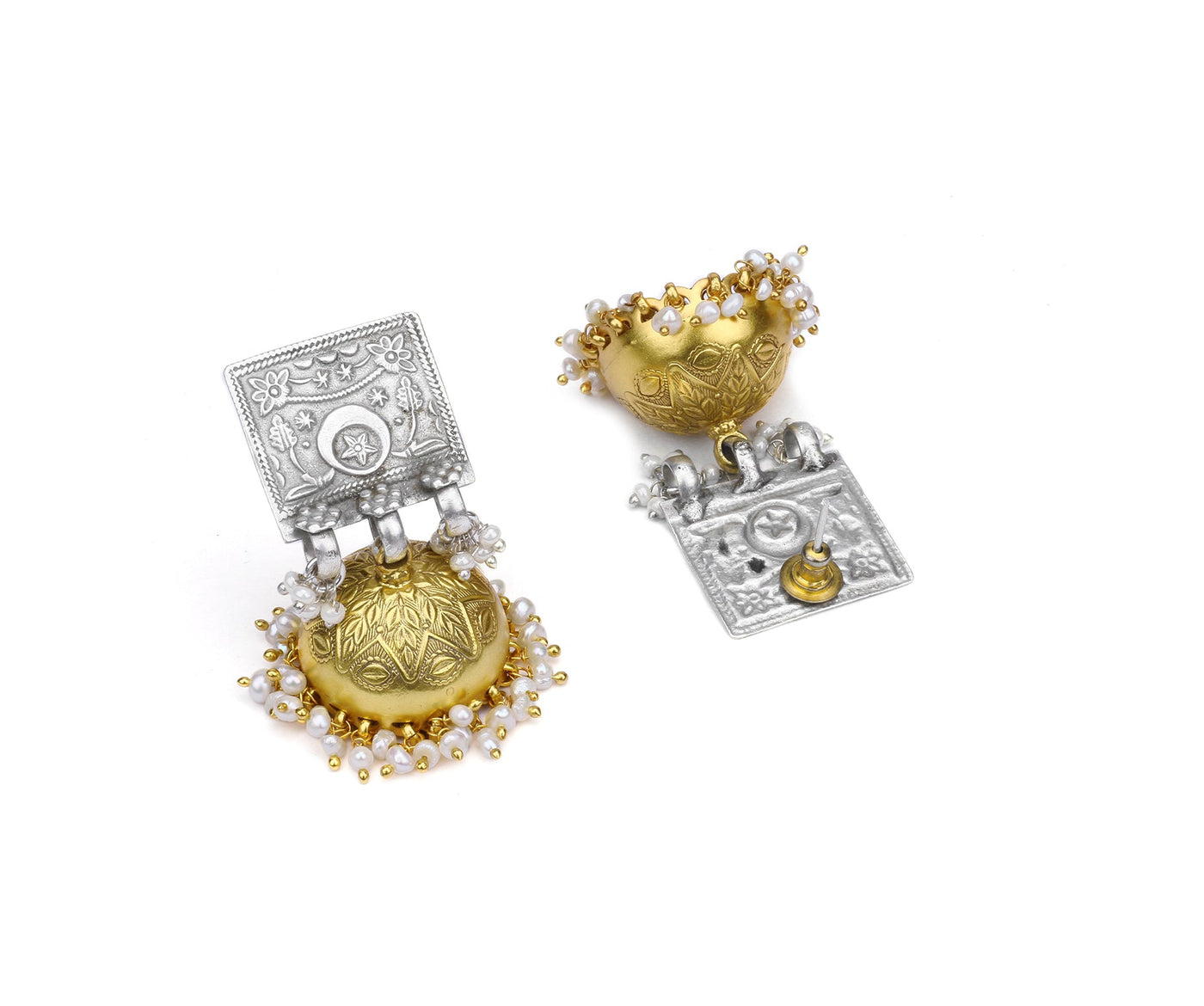 Amrita Rao in 24k Gold Plated Ring and Jhumkas-Earrings-Sangeeta Boochra