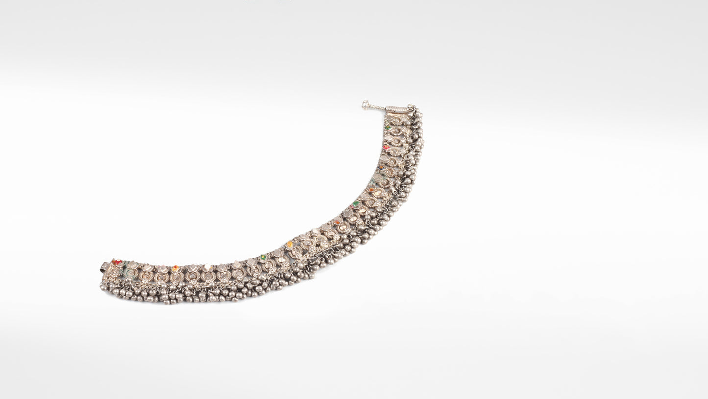 Sangeeta Boochra Silver Anklet