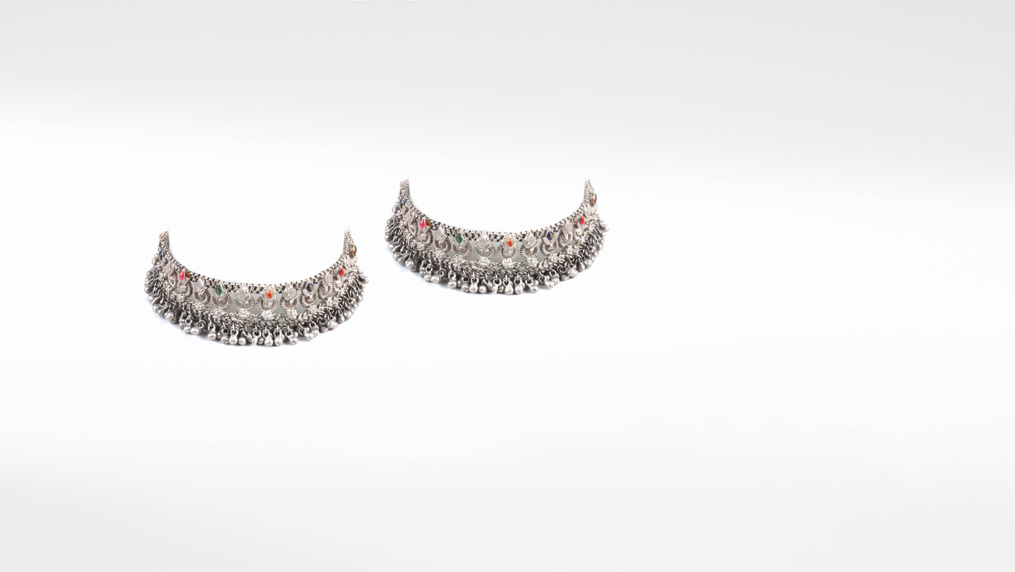 Sangeeta Boochra Silver Anklet