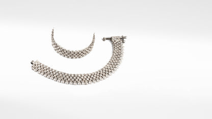 Sangeeta Boochra Silver Anklet