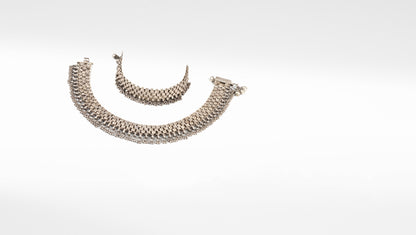 Sangeeta Boochra Silver Anklet