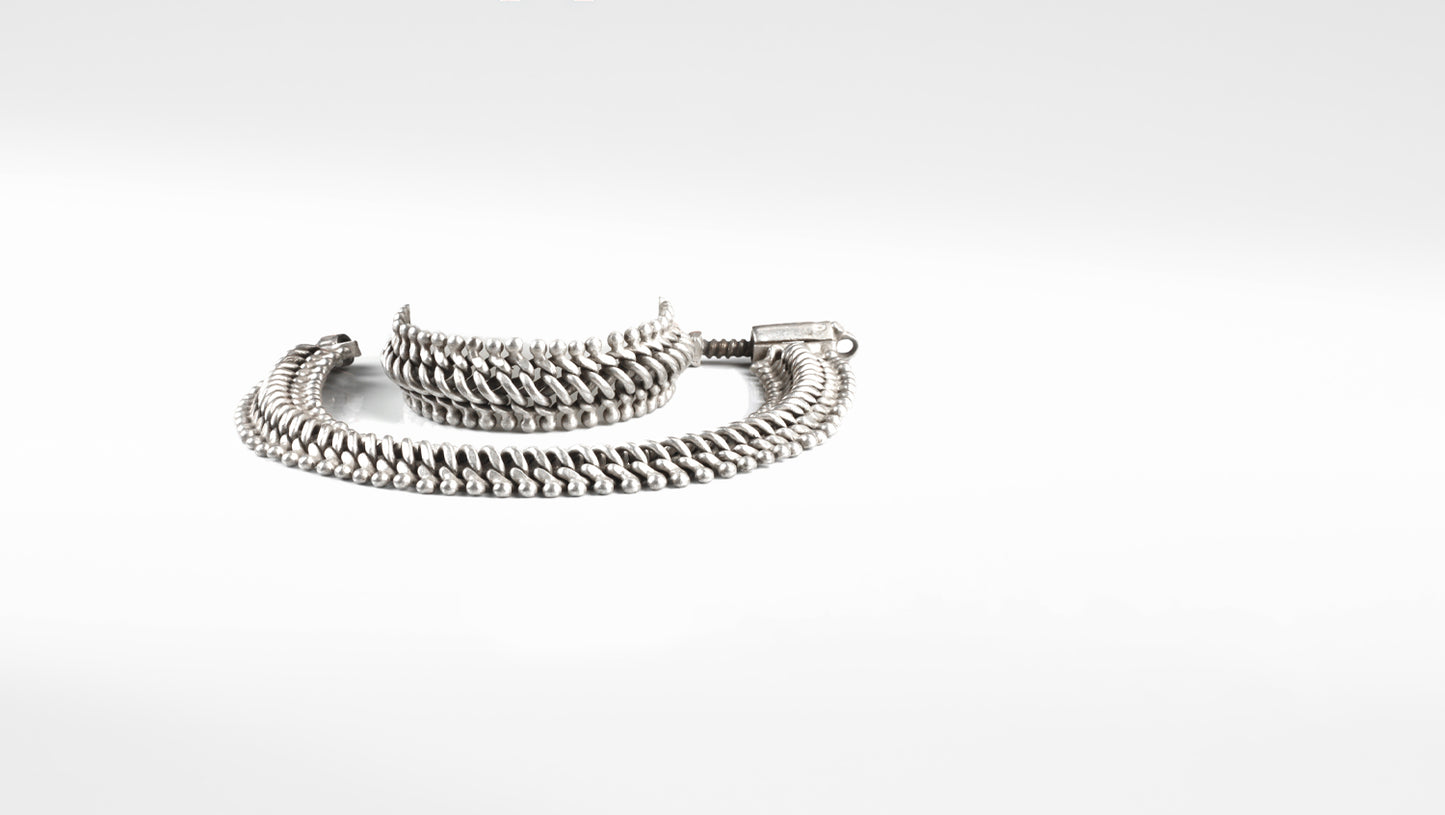 Sangeeta Boochra Silver Anklet