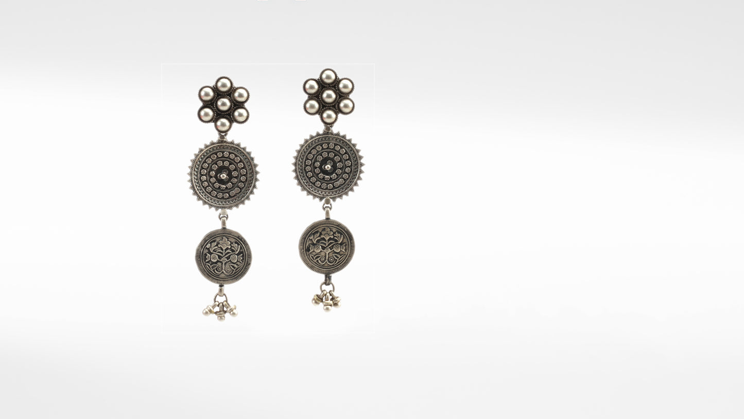 Sangeeta Boochra Silver Earrings