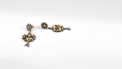 Tiara 24K Gold Plated chandelier Earrings