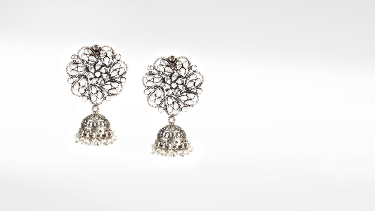 Sangeeta Boochra Silver Earrings