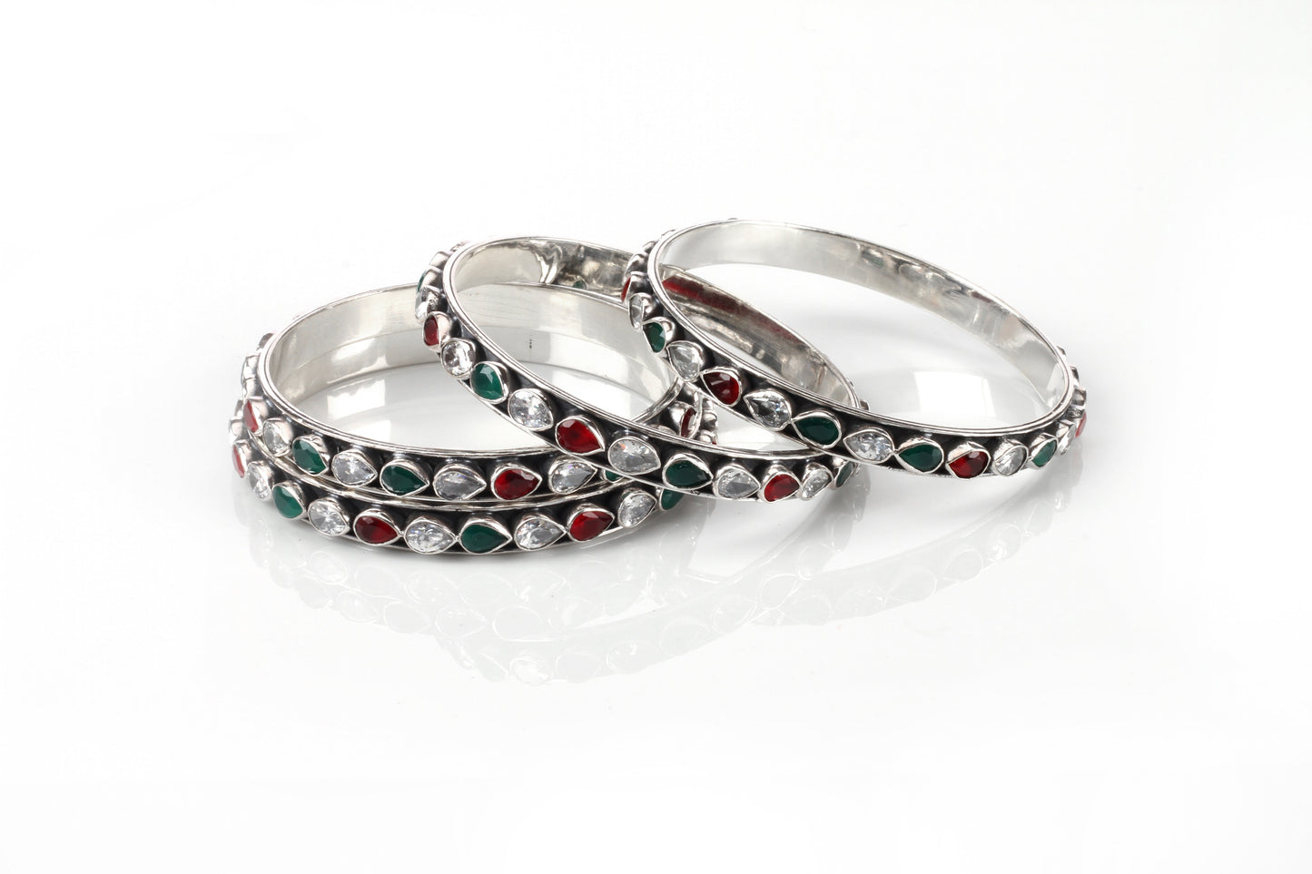 Sangeeta Boochra Silver Bangle-Bangles-Sangeeta Boochra