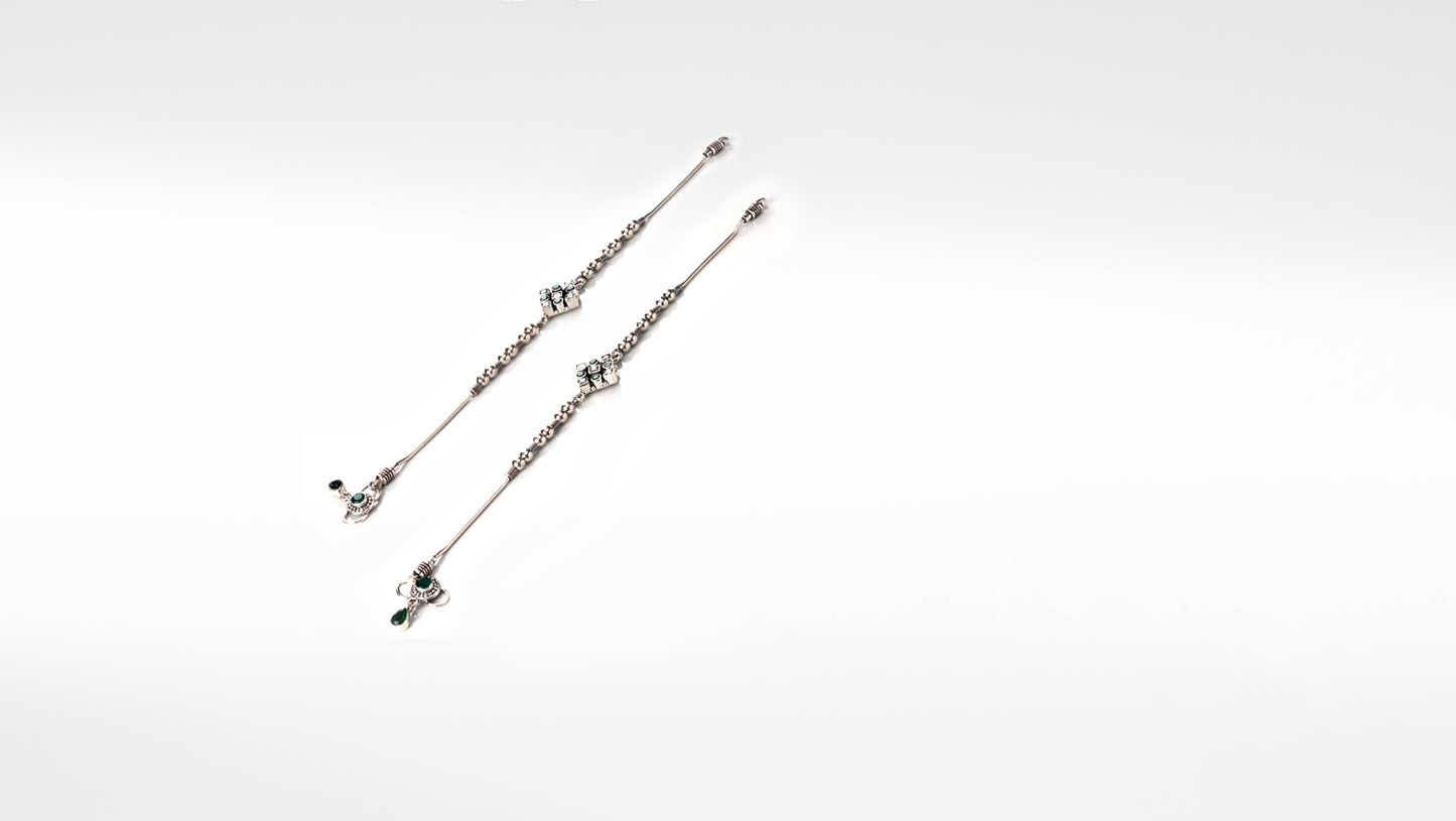 Sangeeta Boochra Silver Anklet