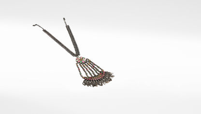 Marcela Silver Multi colored Necklace