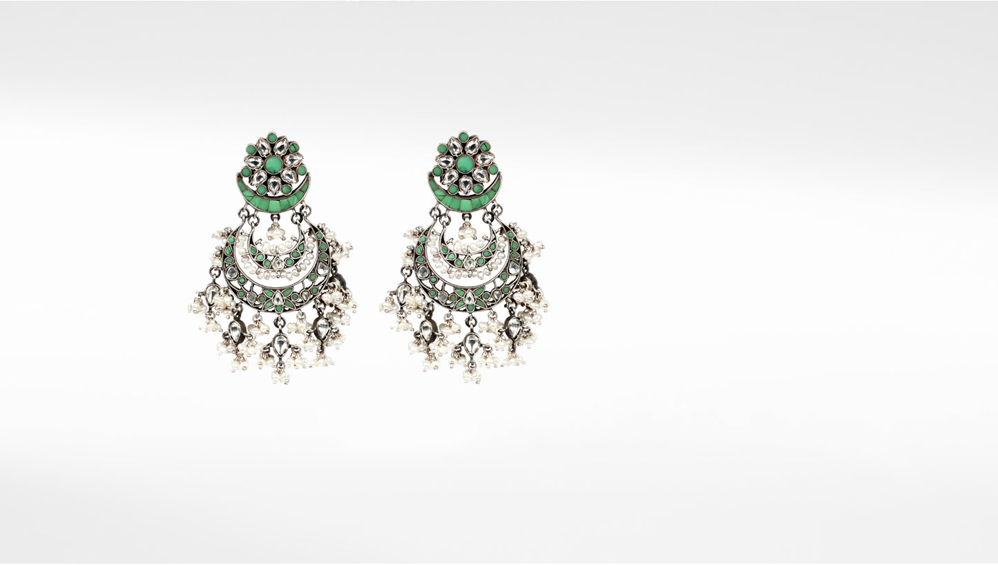 Sangeeta Boochra Silver Earrings