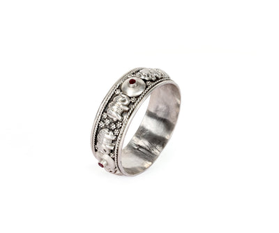 Sangeeta Boochra Silver Bangle-Bangles-Sangeeta Boochra
