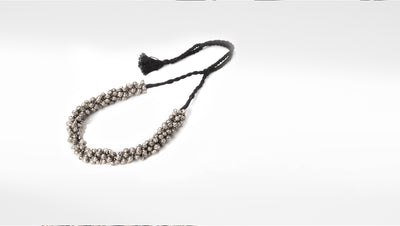 Silver Ghungroo Studded Tihara Necklace