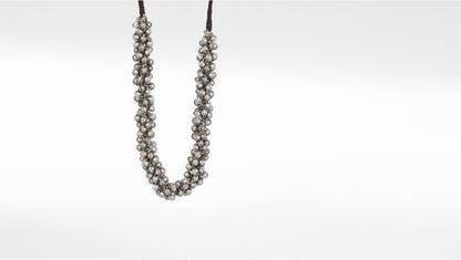 Silver Ghungroo Studded Tihara Necklace