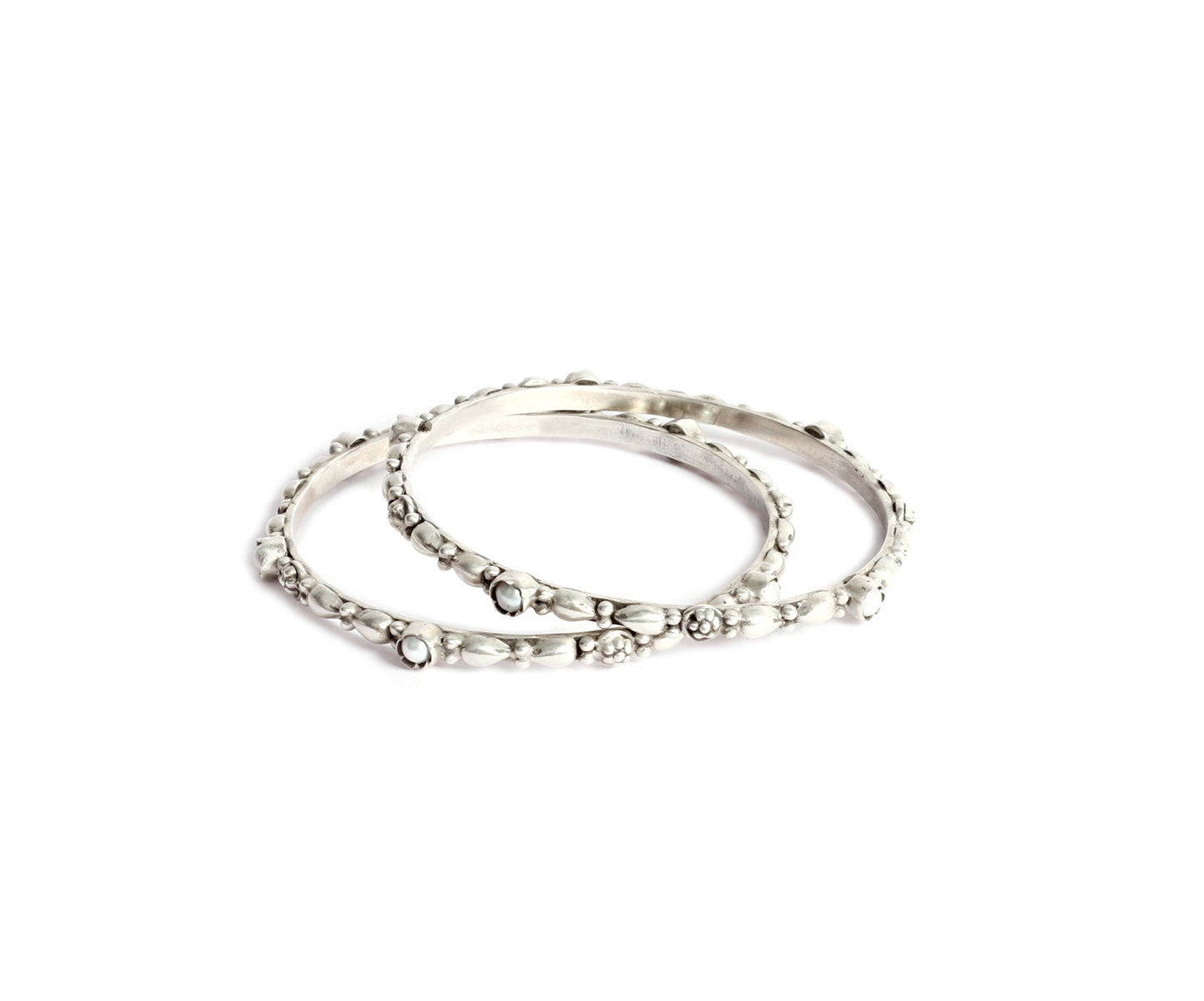 Sangeeta Boochra Silver Bangle-Bangles-Sangeeta Boochra