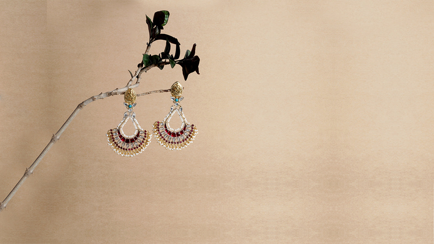 Sangeeta Boochra Silver Earrings