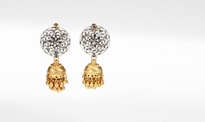 Tammana 24k Gold Plated Jhumka Earrings