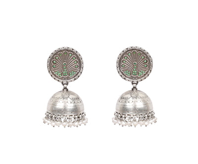 Silver Handcrafted Earrings-Earrings-Sangeeta Boochra