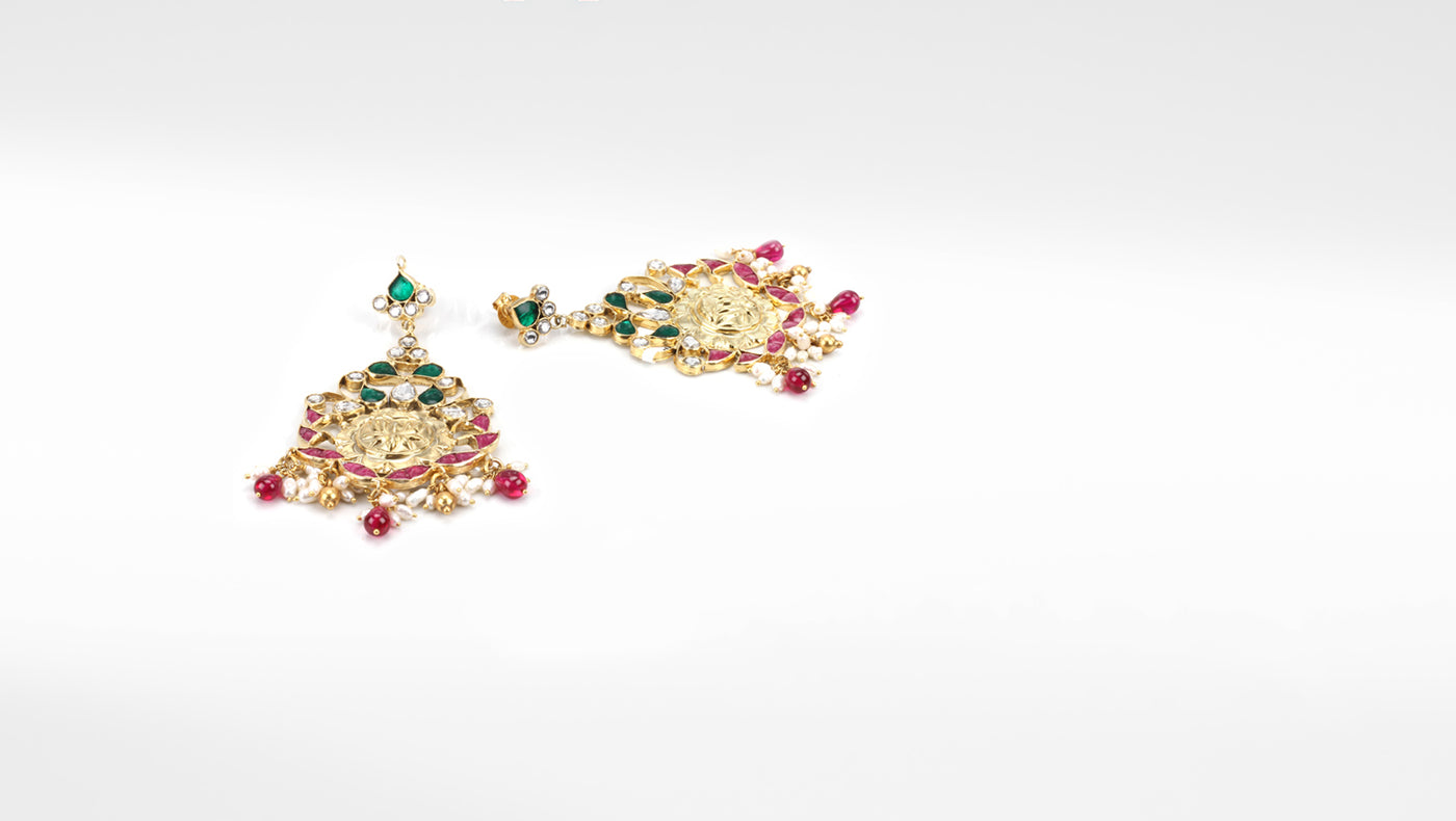 Serena Gold Plated Silver Earrings