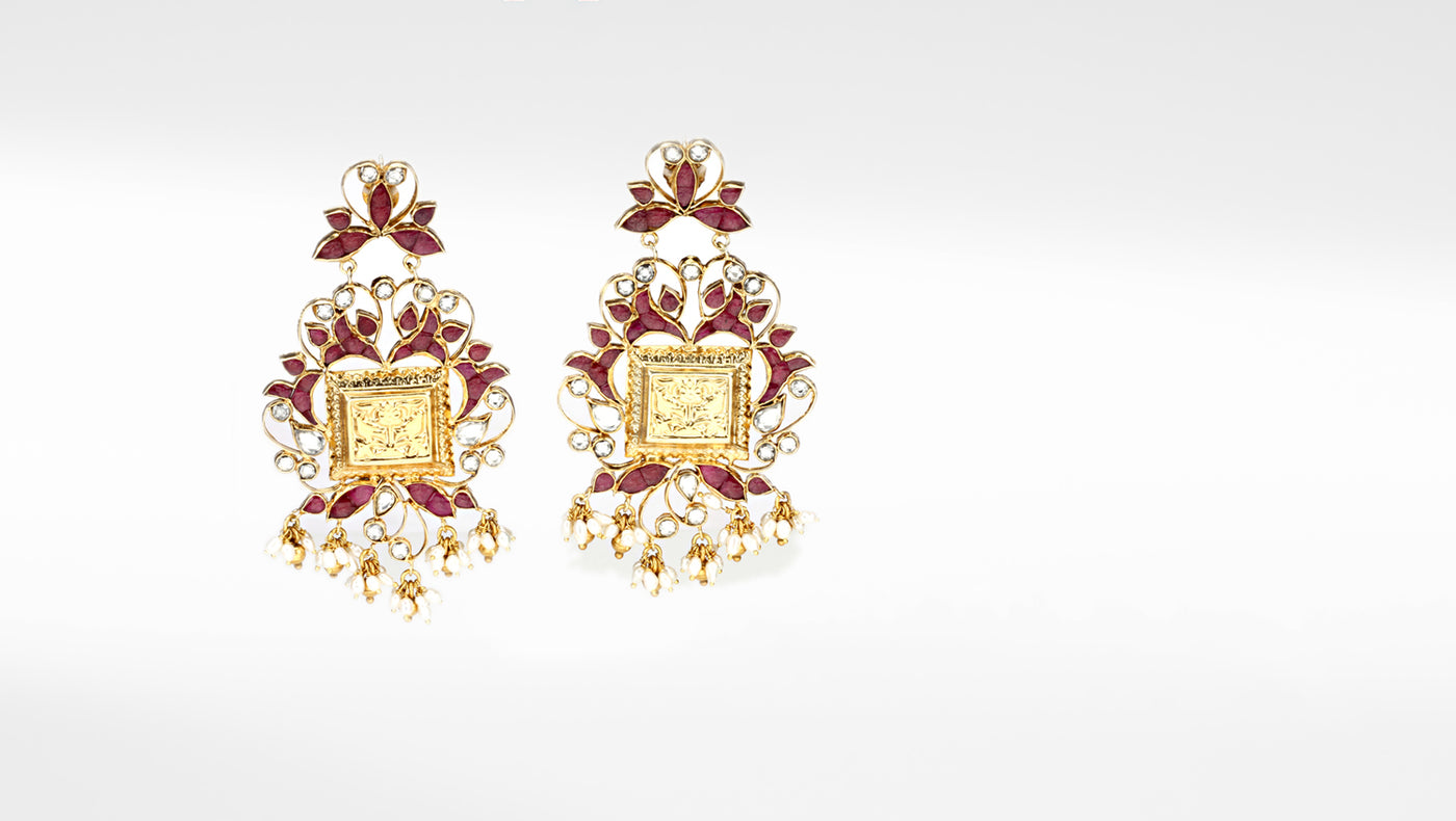 Alessia Gold Plated Silver Earrings