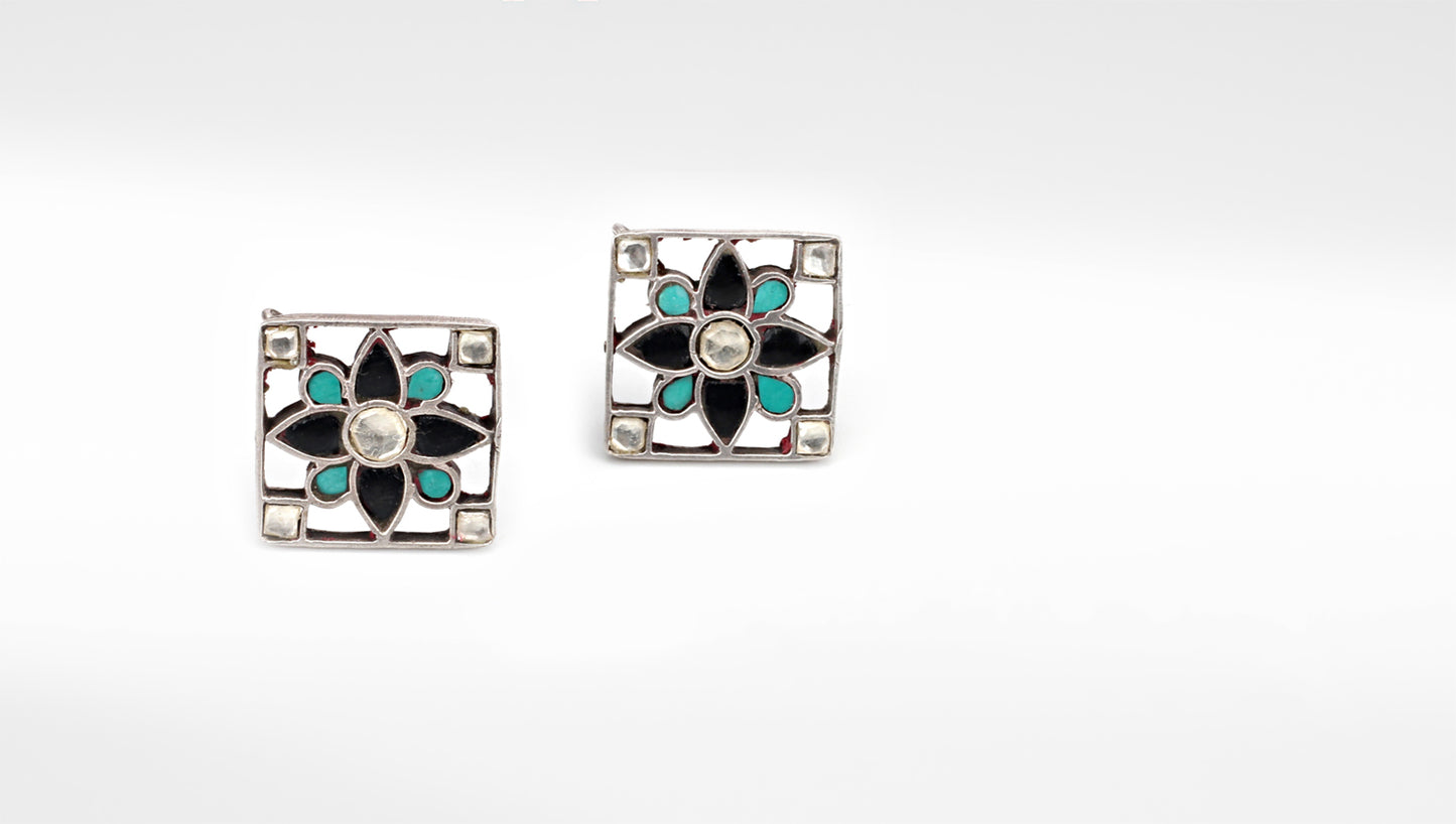 Silver Zoana Stud Earrings