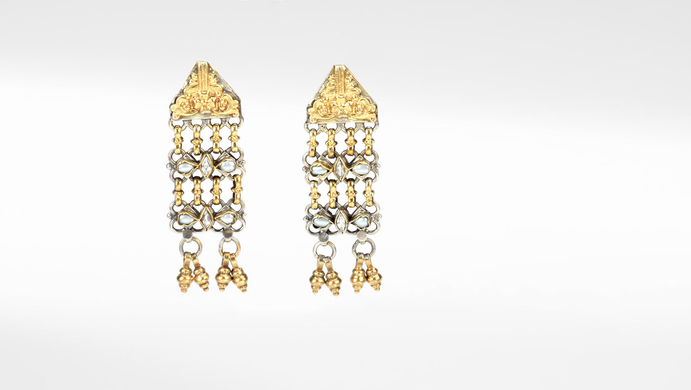 Silver Daniella Gold Plated Earrings