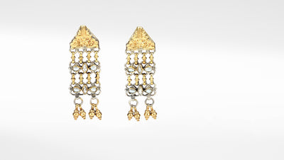 Silver Daniella Gold Plated Earrings