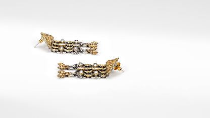 Silver Daniella Gold Plated Earrings