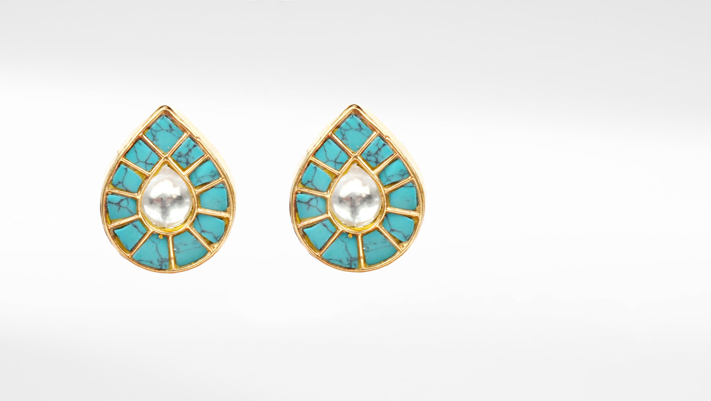 Sangeeta Boochra Gold Plated Silver Prettifying Studs