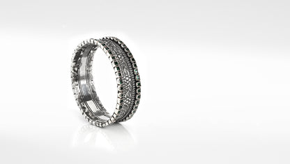 Sangeeta Boochra Silver Bangle