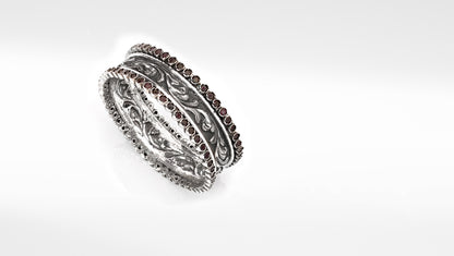 Sangeeta Boochra Silver Bangle