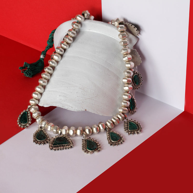 Sangeeta Boochra Silver Necklace-Necklace-Sangeeta Boochra