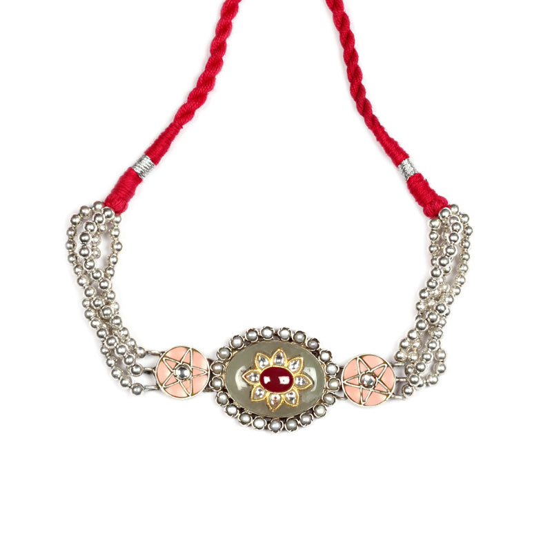 Sangeeta Boochra Silver Choker-Choker-Sangeeta Boochra