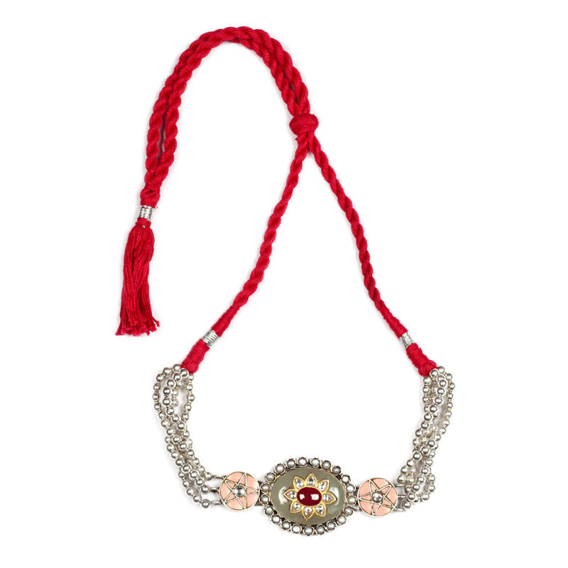 Sangeeta Boochra Silver Choker-Choker-Sangeeta Boochra