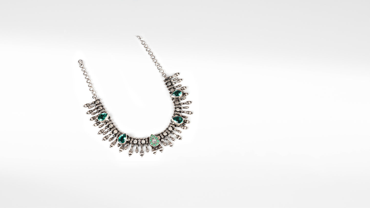 Sangeeta Boochra Silver Necklace