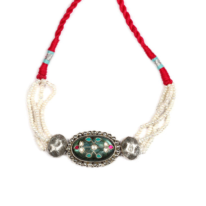 Sangeeta Boochra Silver Choker-Choker-Sangeeta Boochra