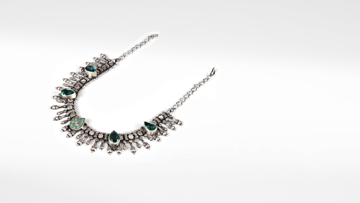 Sangeeta Boochra Silver Necklace