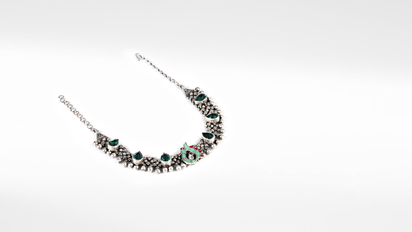 Sangeeta Boochra Silver Necklace