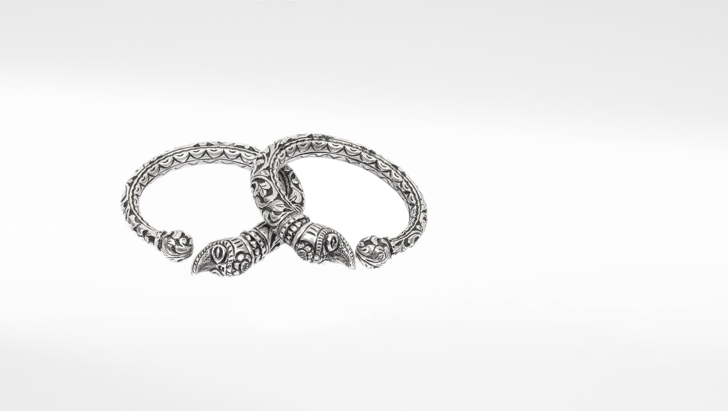 Sangeeta Boochra Tribal Silver Bracelets