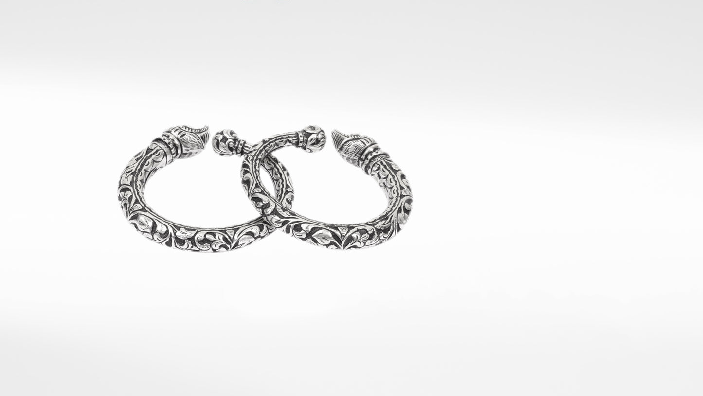 Sangeeta Boochra Tribal Silver Bracelets