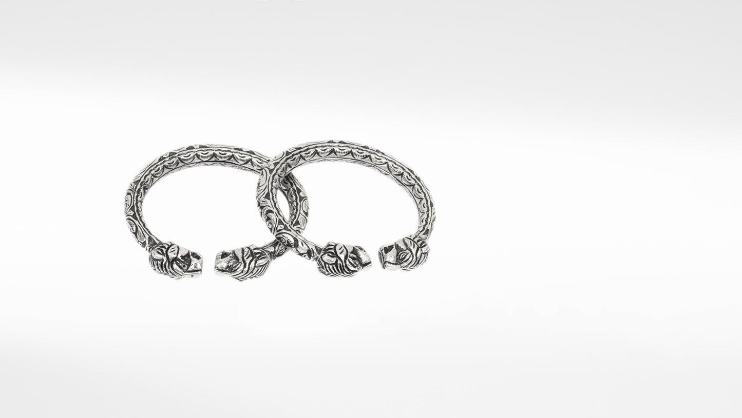 Sangeeta Boochra Tribal Silver Bracelets