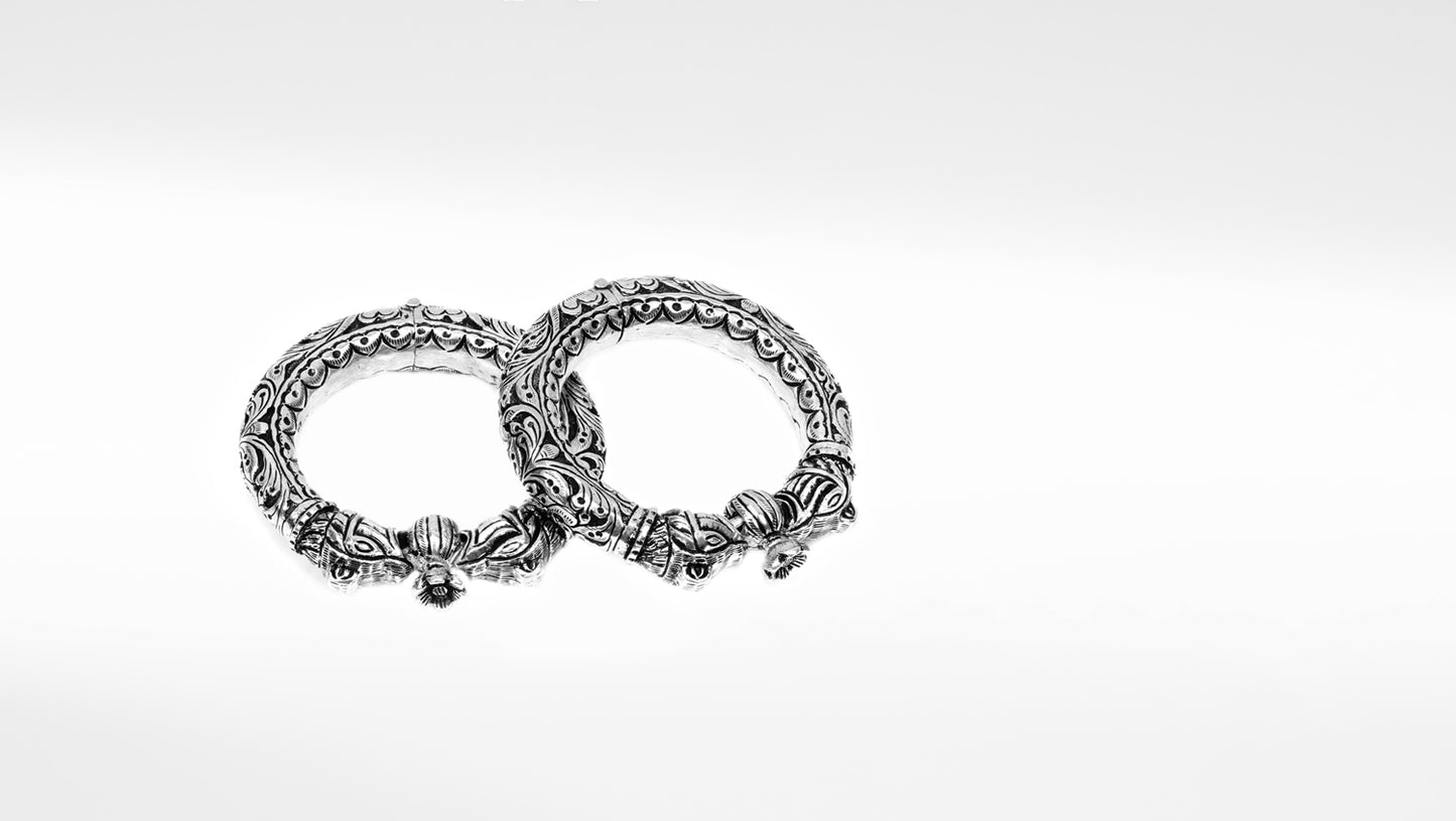 Sangeeta Boochra Tribal Silver Bracelets