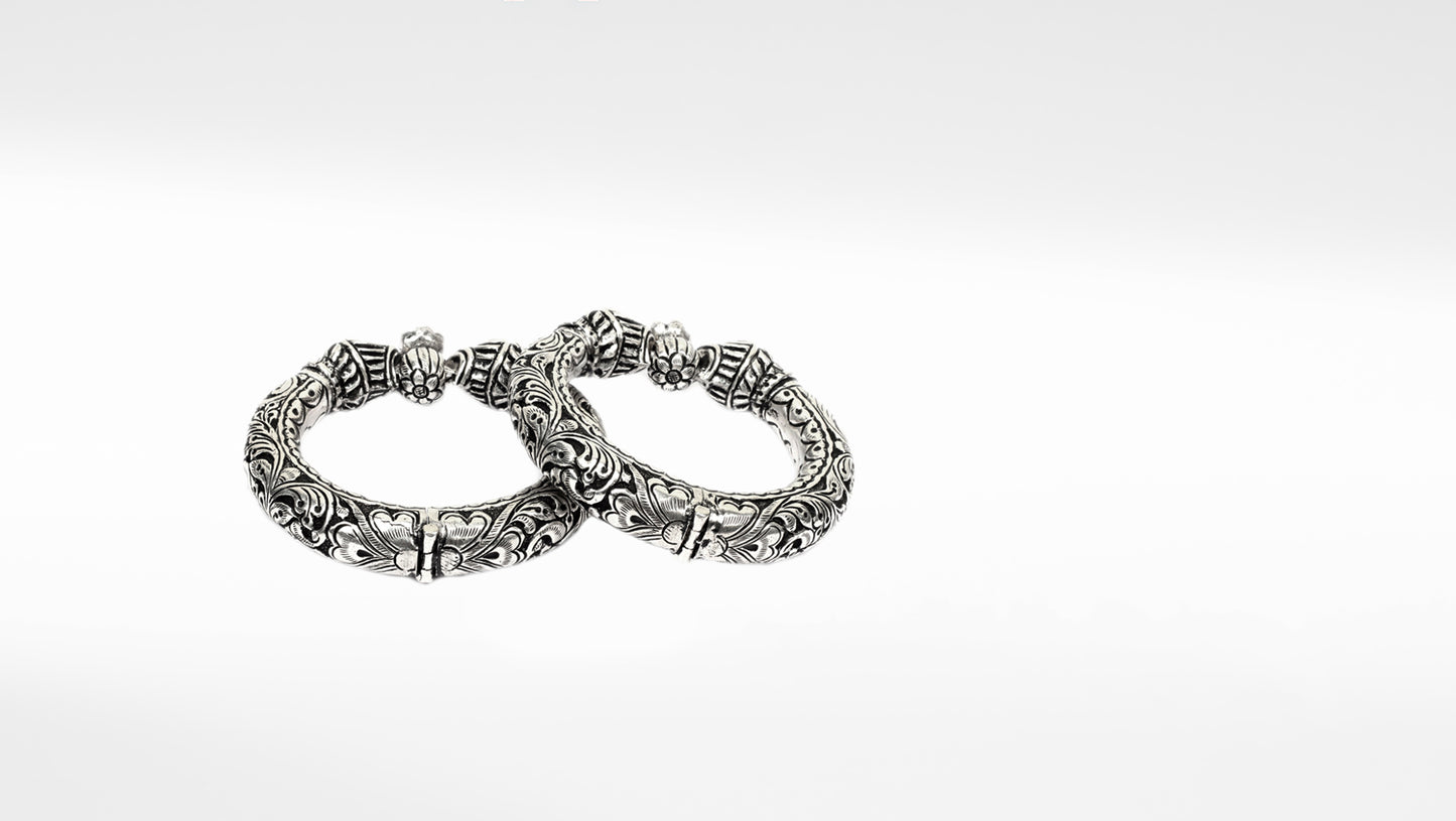 Sangeeta Boochra Tribal Silver Bracelets