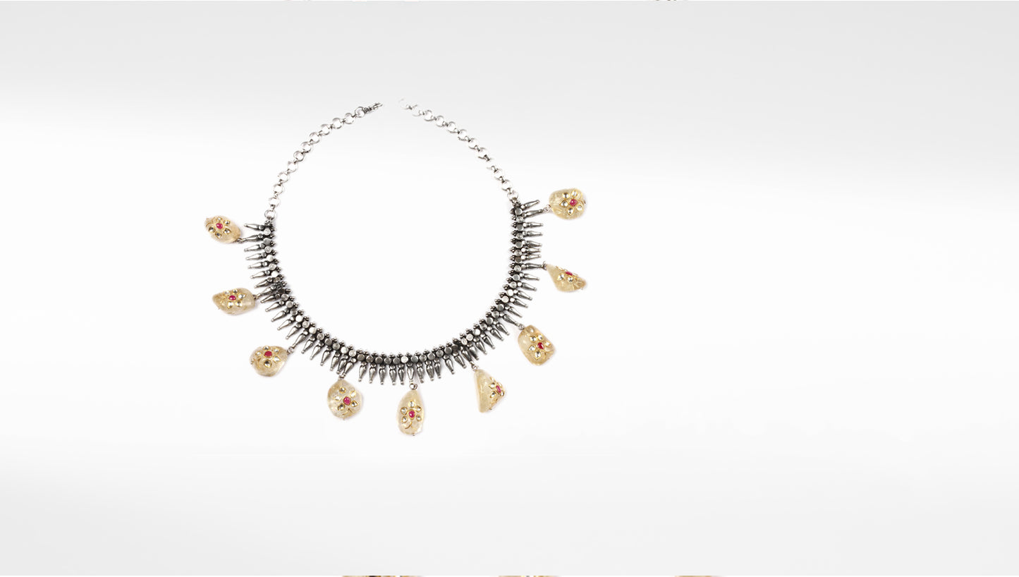 Sangeeta Boochra Silver Necklace