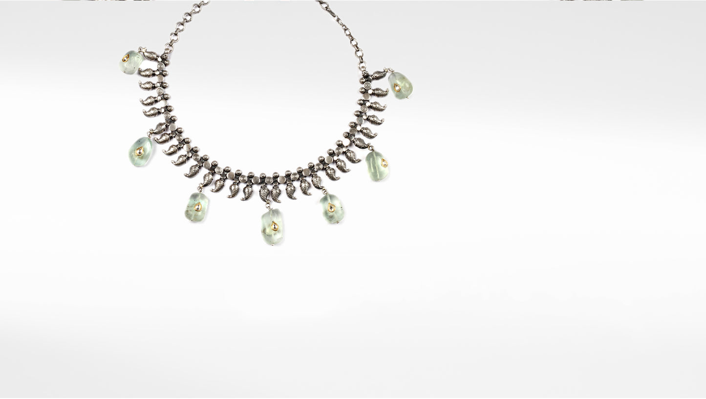 Sangeeta Boochra Silver Necklace