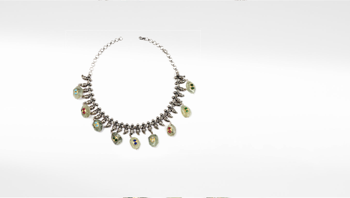 Sangeeta Boochra Silver Necklace