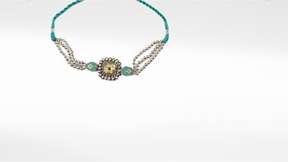 Sangeeta Boochra Silver  Necklace