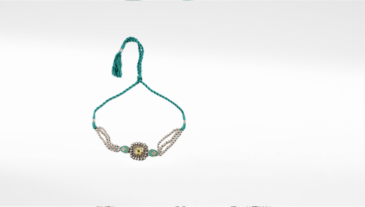 Sangeeta Boochra Silver  Necklace