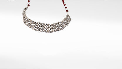 Sangeeta Boochra Silver  Necklace