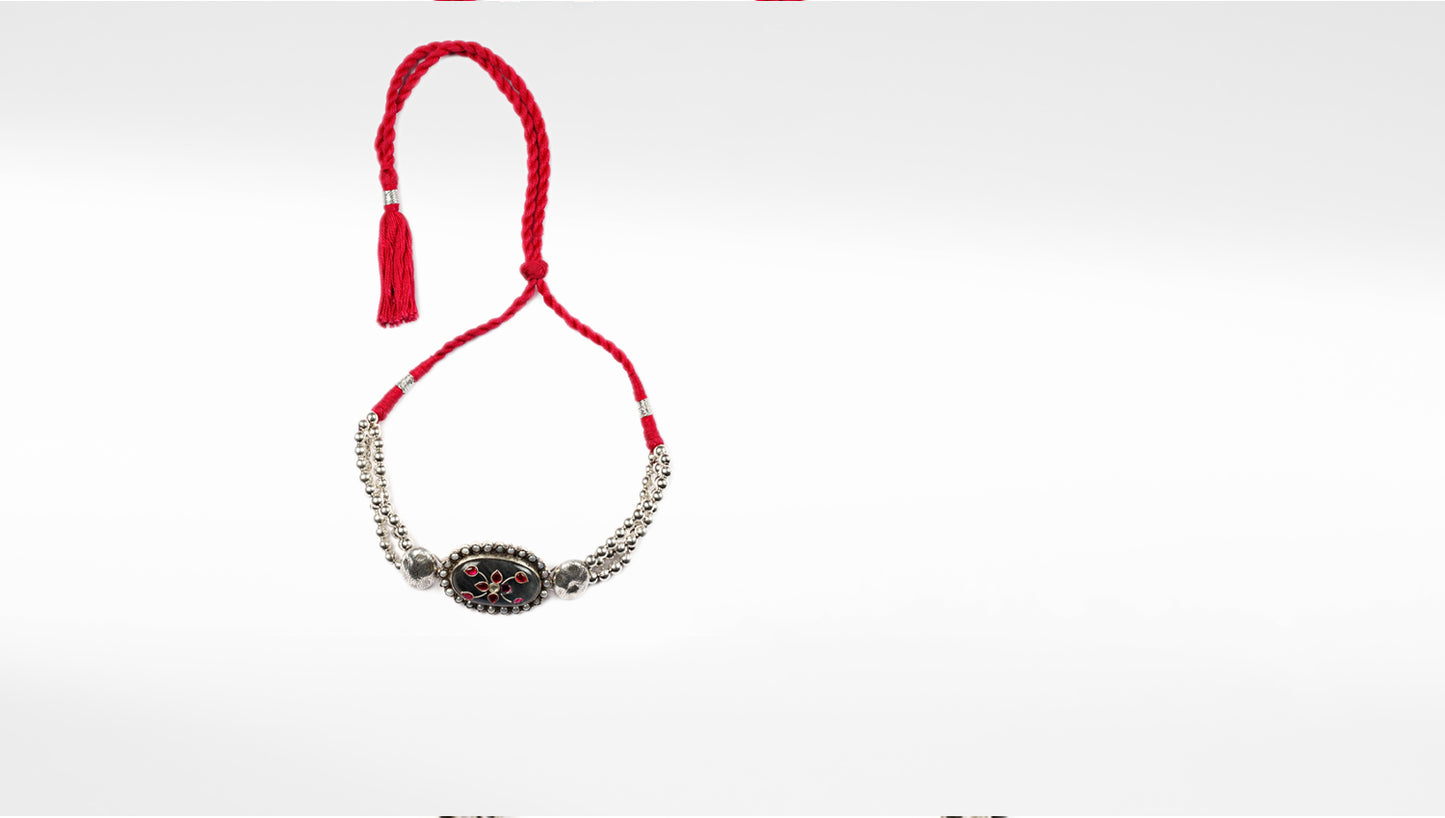 Sangeeta Boochra Silver  Necklace