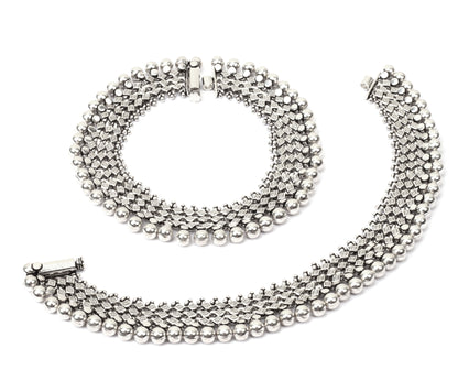 Sangeeta Boochra Tribal Silver Anklets