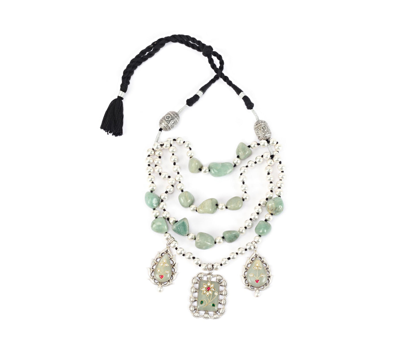 Sangeeta Boochra Silver Necklace-Necklace-Sangeeta Boochra